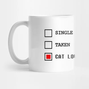 Cat lover white quote meme merch Mug